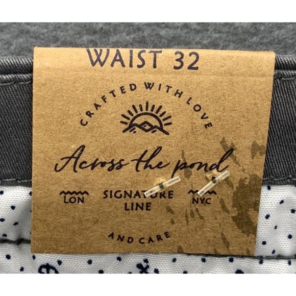 Across The Pond Bermuda Shorts Mens Size 32 Charcoal Gray Signature Line Stretch - Picture 11 of 14